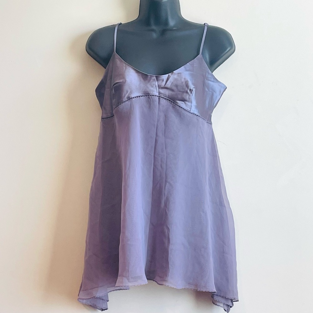 Victoria’s Secret Vintage Y2K Whimsy Fairy Babydoll Handkerchief Top Purple Sz M